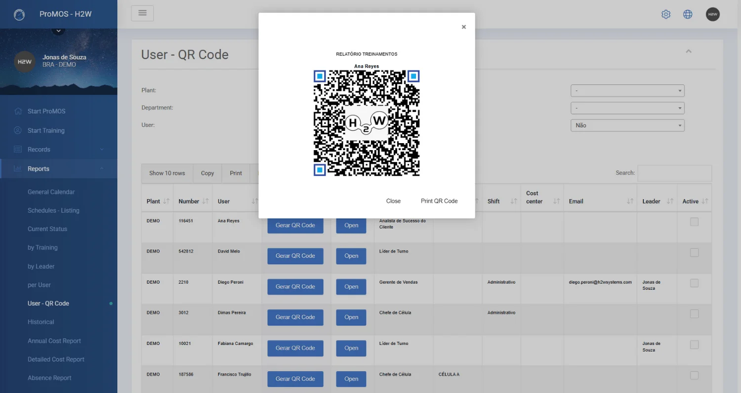 Training QR Code